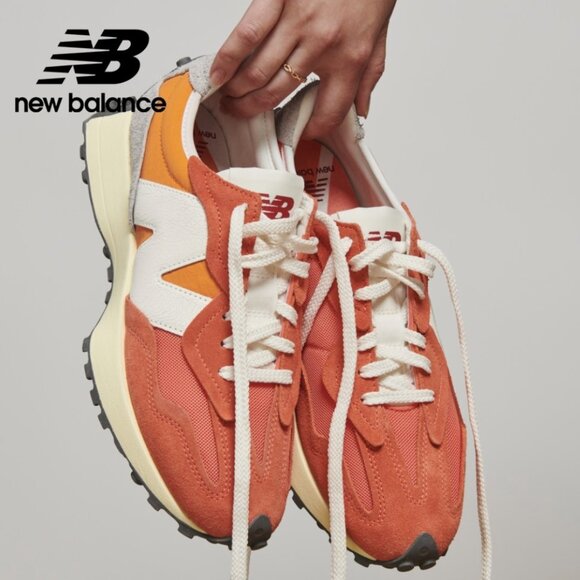 New Balance Shoes - New Balance 327 Women's ~size 9 ~ Casual Sneakers Shoes Orange Sun White NEW